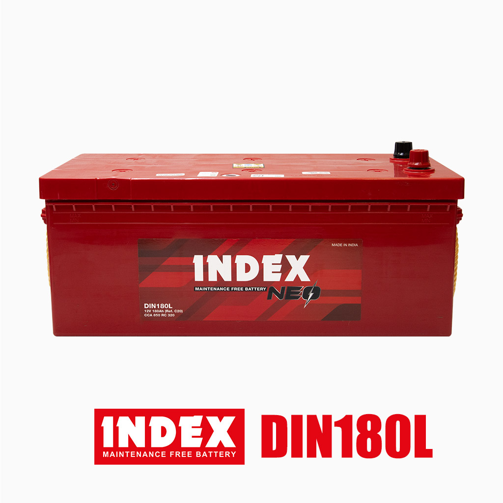 แบตเตอรี่รถบรรทุก INDEX รุ่น DIN180L
