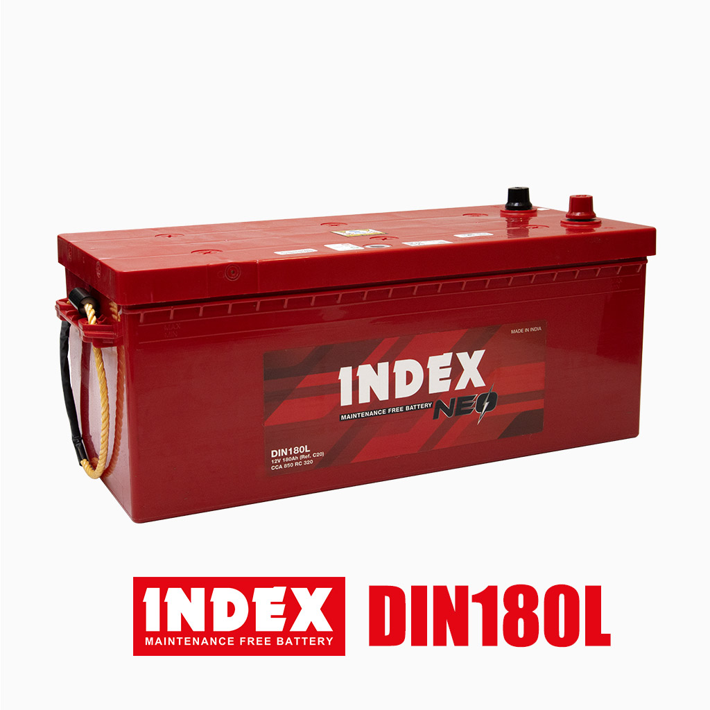 แบตเตอรี่รถบรรทุก INDEX รุ่น DIN180L