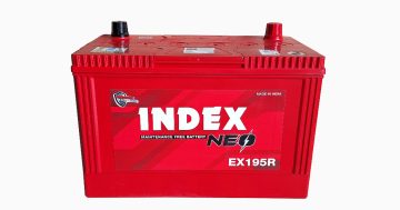 แบตเตอรี่รถยนต์ INDEX รุ่น EX195R